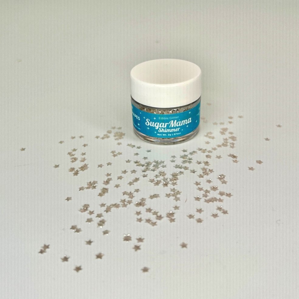Silver Star Shimmer Shapes - Sugar Mama Shimmer