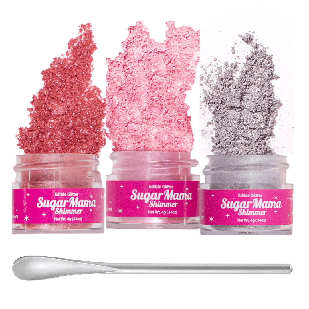 Valentine's Silver Box - Red, Pink, Silver - Sugar Mama Shimmer