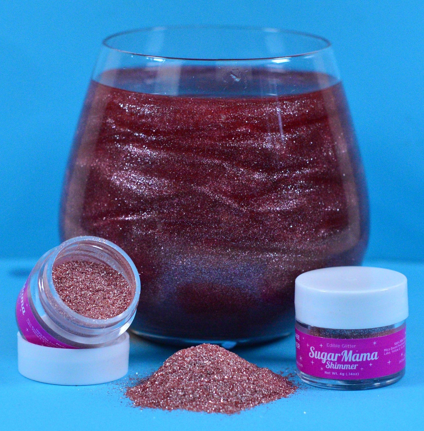 Cha Cha Red Shimmer - Red Edible Glitter – Amity Boutique Opelika