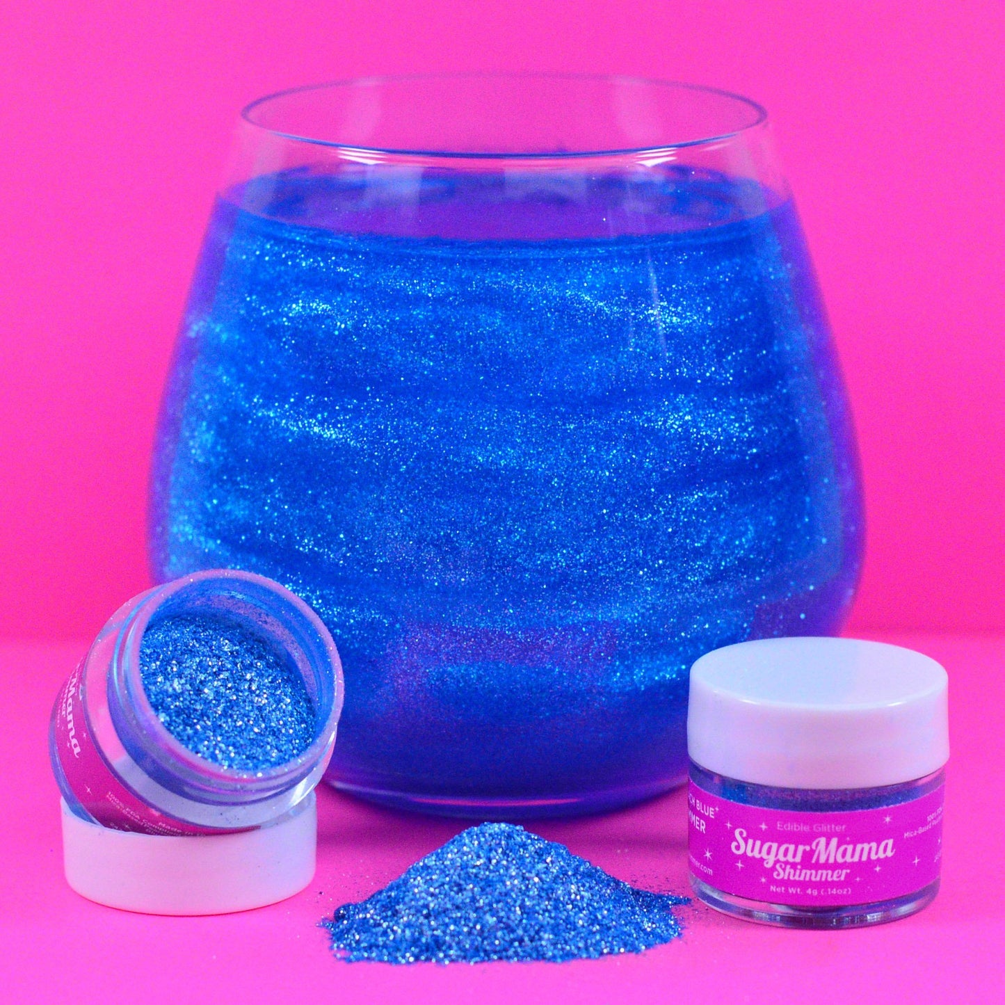 Electric Beach Blue Shimmer - Sugar Mama Shimmer